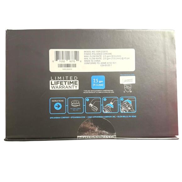 Speakman Neo 2.5 GPM Multi Function Combination Shower Head 2Way Polished Chrome - Picture 4 of 7